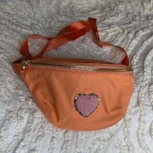 Stoney Clover Lane Peach Fanny Pack with Heart Patch